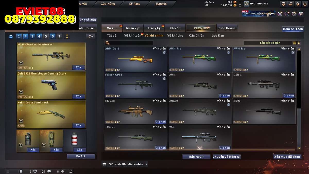 shop acc cf uy tin gia re
